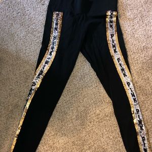 PINK sequins leggings